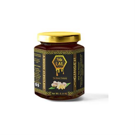 ላል ማር ዝንጅብል የተቀላቀለ 0.34ኪግ / LAL honey Infused Ginger with Glass