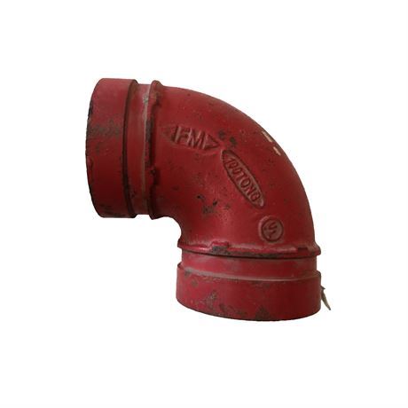 Grooved Elbow dia 65mm for fire 2 1/2" Red