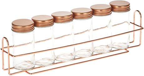 Table top glass spice jar set of 6  (90ml)