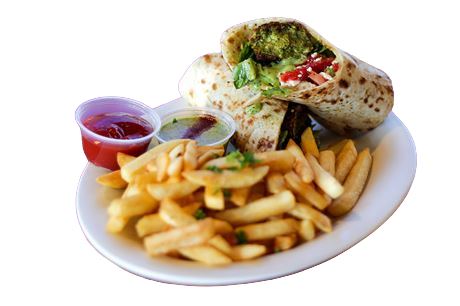 ፈላፈል በቂጣ ጥቅል/ FALAFEL WRAP